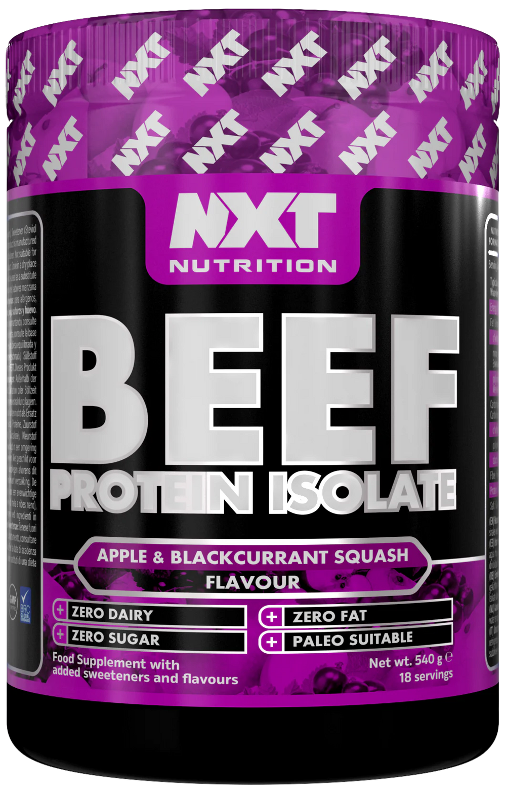 Nxt Nutrition Beef Protein Isolate 540g