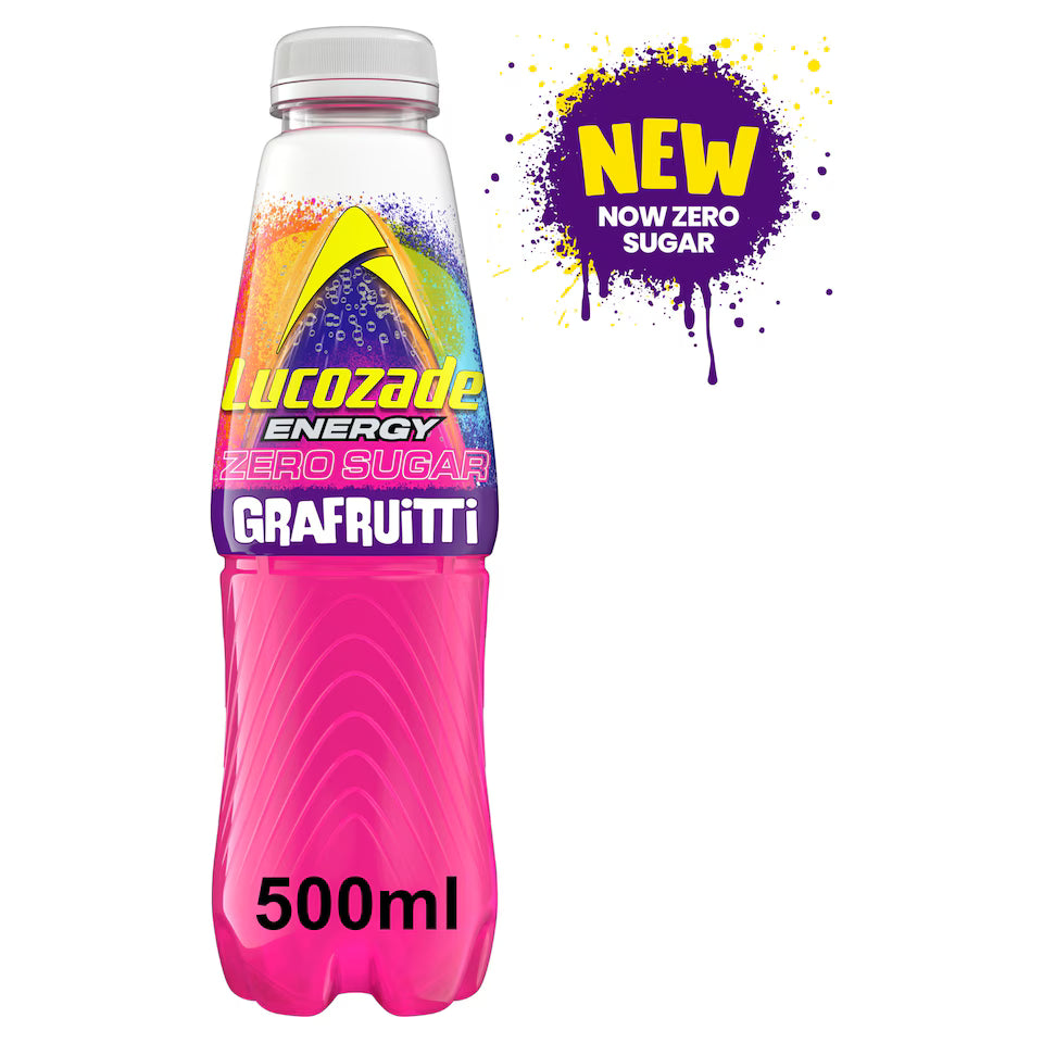 Lucozade Energy Zero 500ml | Grafruitti