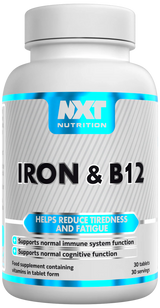 NXT Iron & B12 - 30 Tablets
