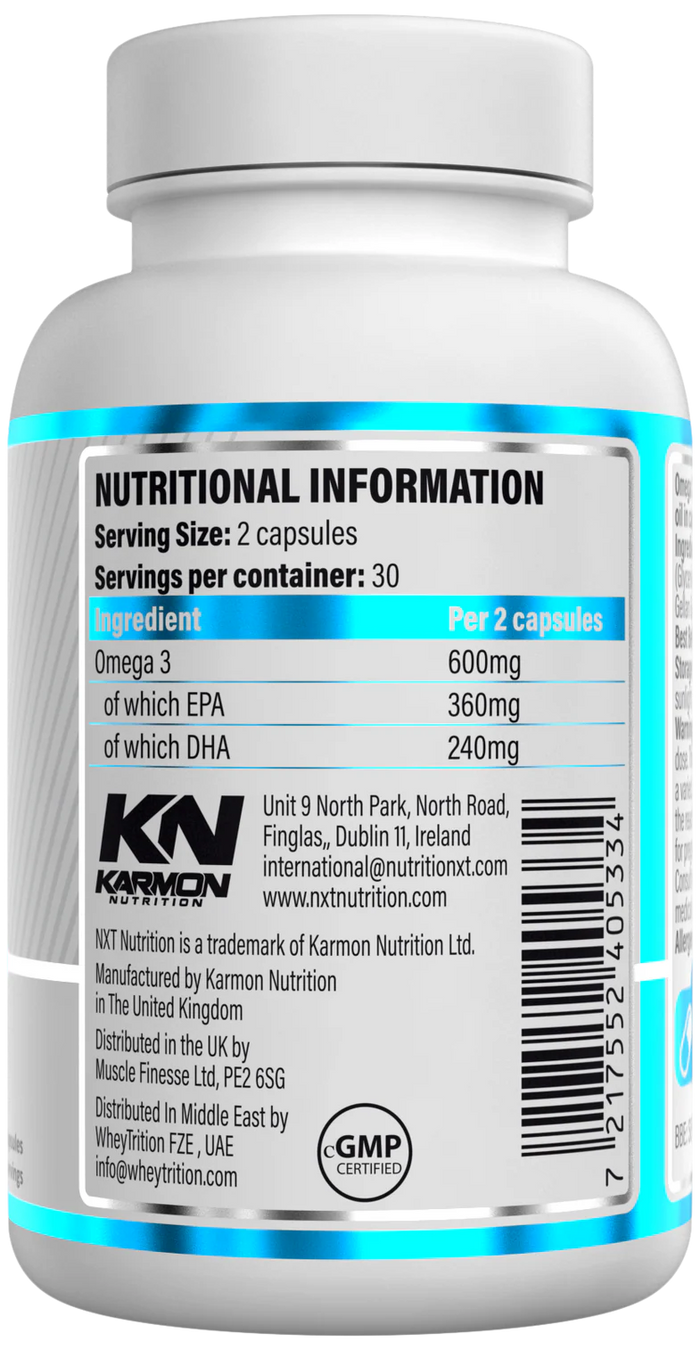 NXT Omega 3 - 60 Capsules